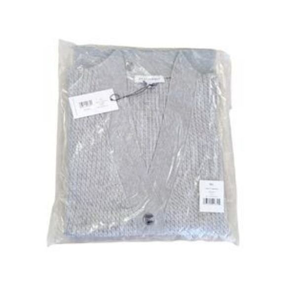 WeWoreWhat Varsity Tennis Sweater V-neck Cable Cardigan Sz M L NWT Heather Gray - Picture 7 of 9